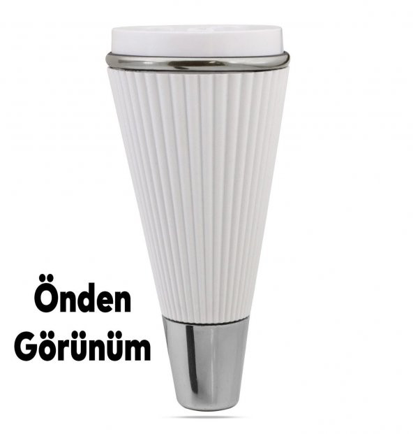Lüks Mobilya Kanepe Sehpa TV Ünitesi Koltuk Ayağı 15 cm Beyaz Krom Baza Ayak - Resim 6