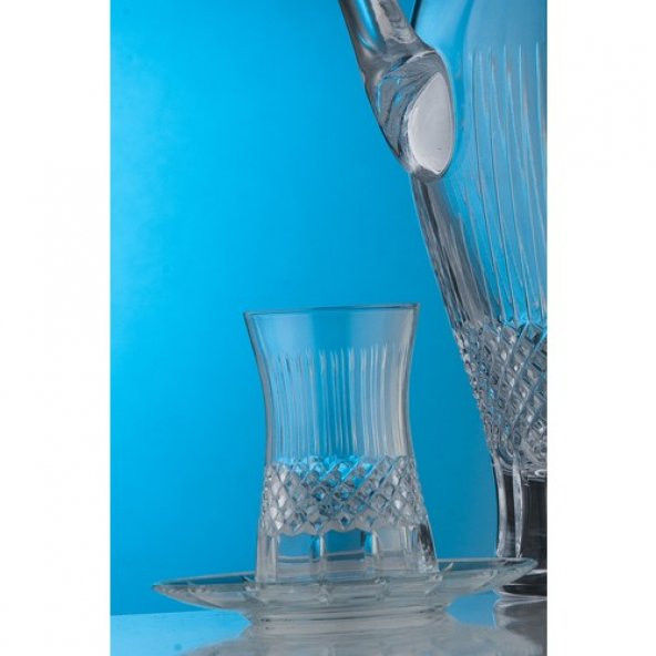 Kcd Antik Sade 6 Kişilik 12 Parça Çay Bardak Seti - Resim 2