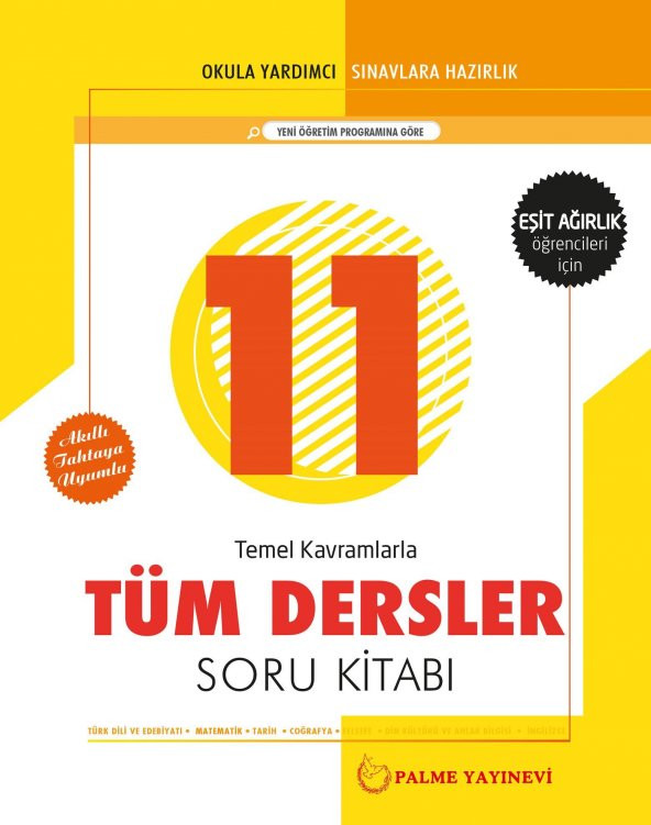 PALME 11.SINIF TÜM DERSLER SORU (EŞİT AĞIRLIK)*YENİ*