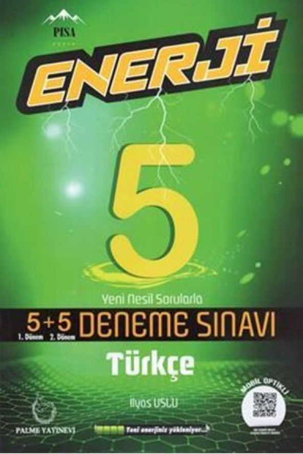PALME 5.SINIF ENERJİ TÜRKÇE 5+5 DENEME SINAVI