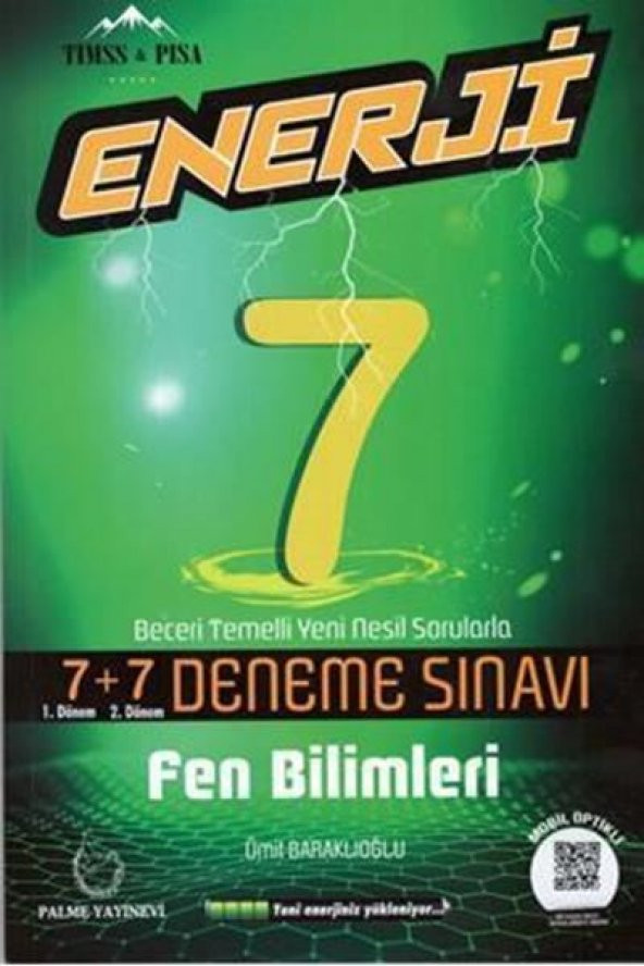 PALME 7.SINIF ENERJİ FEN BİLİMLERİ 7+7 DENEME SINAVI