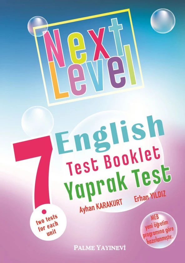 PALME 7.SINIF ENGLISH TEST BOOKLET YAPRAK TEST NEXT LEVEL