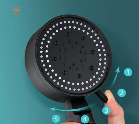 Buş Başlığı / El Duşu / Siyah