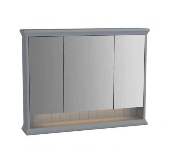 Vitra Valarte 100 cm Gri Banyo Dolabı Aynalı Üst Modül 62235 ürün görseli