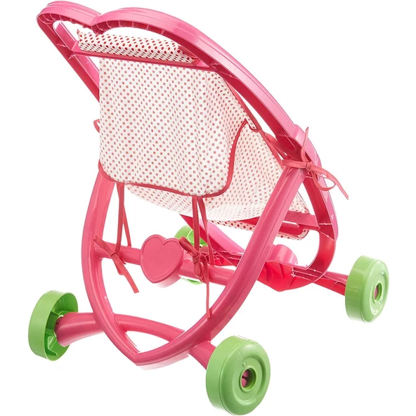 Candy Oyuncak Bebek Arabası Pembe Oyuncak Puset - Resim 2
