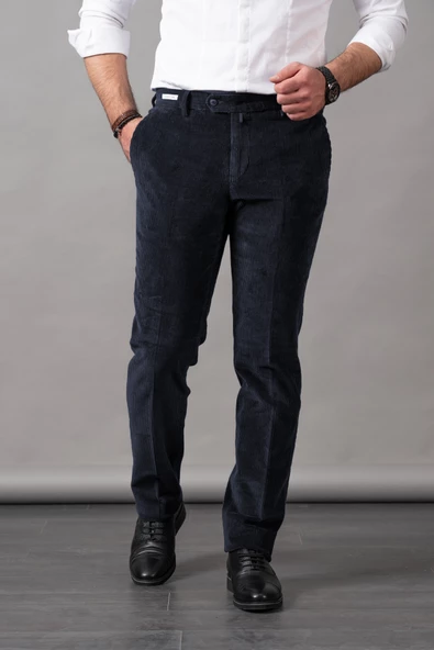 ECER REGULAR FİT PAMUKLU KALIN FİTİLLİ ERKEK KADİFE PANTOLON - Resim 9