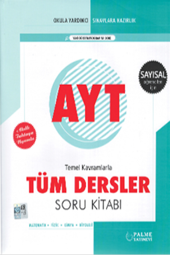 PALME YKS AYT TÜM DERSLER SORU KİTABI (SAYISAL) *YENİ*