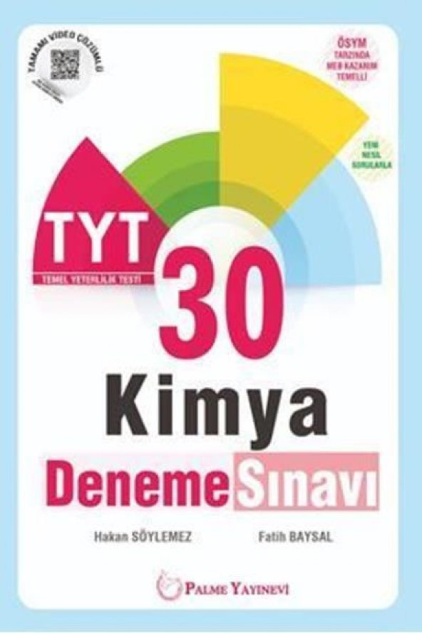 PALME YKS TYT KİMYA 30 DENEME SINAVI *YENİ*