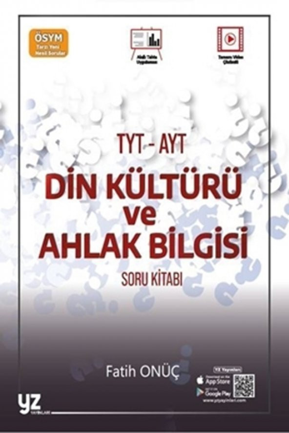 YZ YKS TYT AYT DİN KÜLTÜRÜ VE AHLAK BİLGİSİ SORU KİTABI *YENİ*