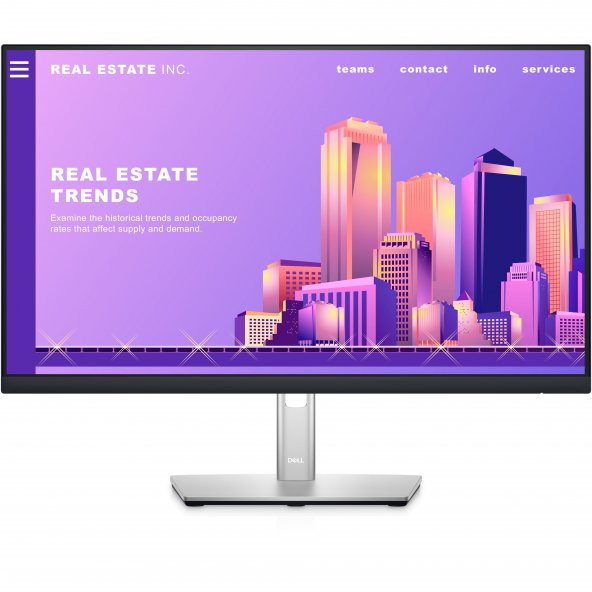 DELL P2422H 23.8" 8MS 60Hz 1920x1080 VGA/HDMI/DP PIVOT IPS LED MONITOR - 2