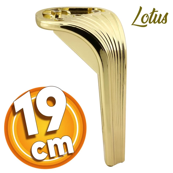 Lotus Lüks Mobilya Kanepe Tv Ünitesi Konsol Koltuk Ayağı 19 Cm Gold Altın Ayakları