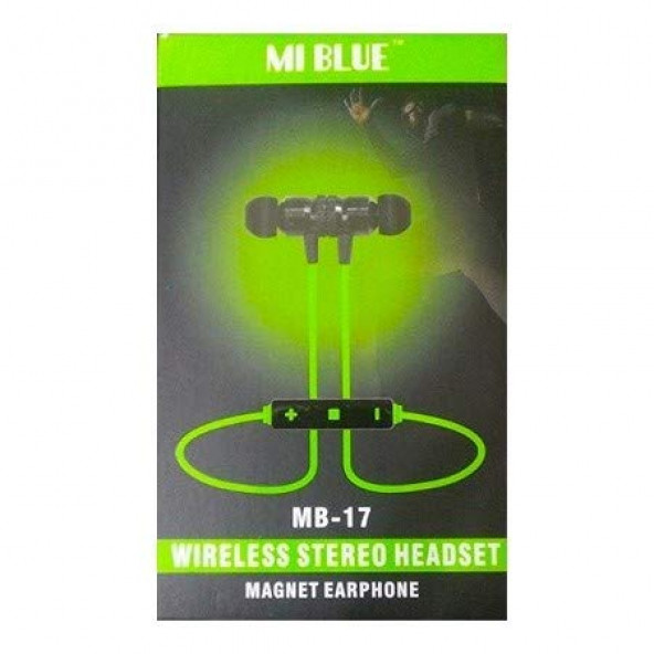 MI Blue Mb-17 Mıknatıslı Kablosuz Sport Bluetooth Kulaklık