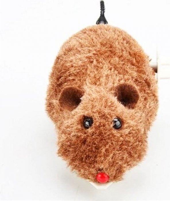 Kurmalı Kedi Eğitim Oyuncağı Tüylü Peluş Fare Yakalama Interaktif Sevimli Eğlenceli Oyuncak - 2