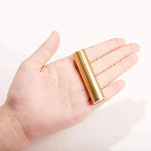 Boş Mum Mühürü Pirinç Silindir Sütun Damga 12x60mm - 9