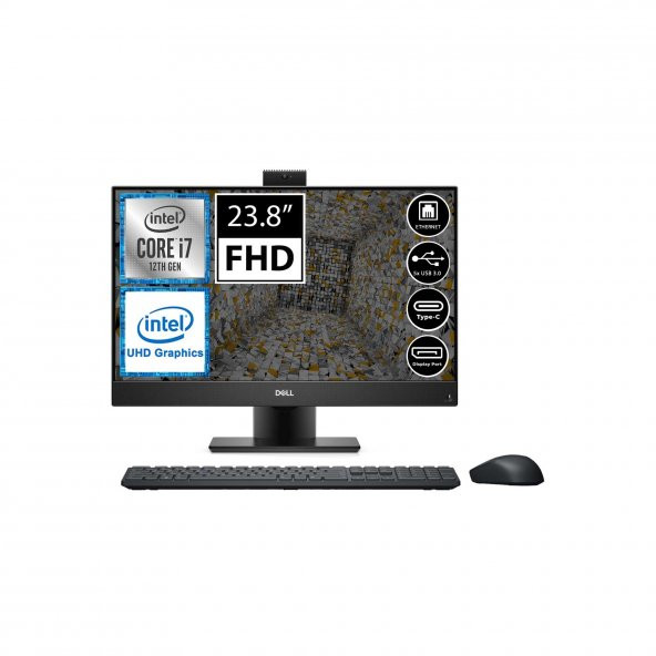 Dell Optiplex 5400 O5400AIOEDBP03A1 i7-12700T 32GB 512SSD 23.8" FullHD FreeDOS All In One Bilgisayar