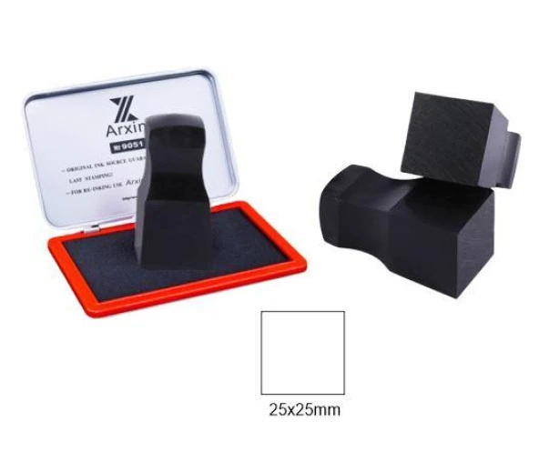 Sentetik Kemik Mühür 25x25x45 Kare Kavrama Buğumlu Dizayn - Resim 2