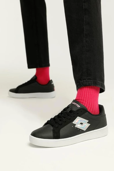 Lotto DONATO WMN Kadın Sneaker Ayakkabı Siyah Beyaz 36-40