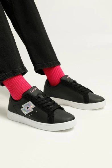 Lotto DONATO WMN Kadın Sneaker Ayakkabı Siyah Beyaz 36-40 - 2