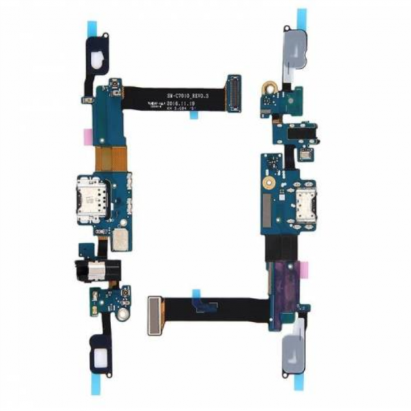 Kadrioğlu Galaxy C7010 C7 Pro Şarj Soketi Kulaklık Filmi Flex