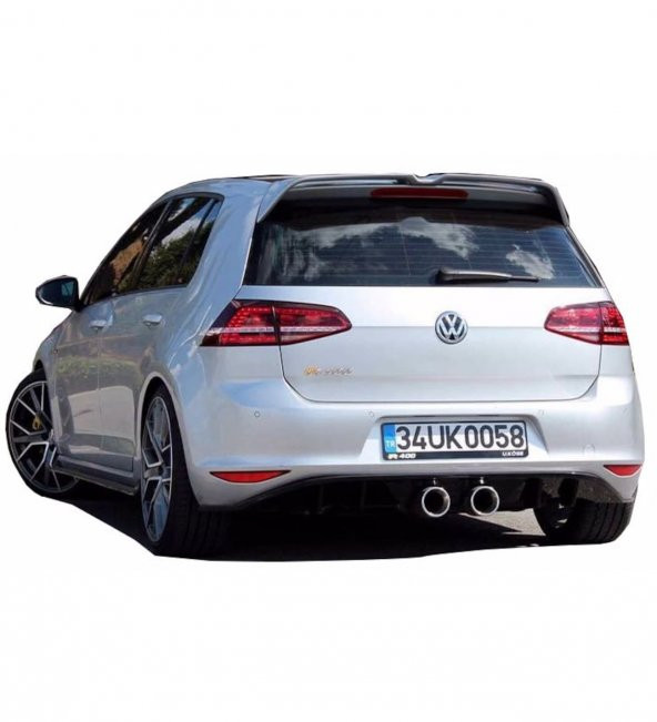 Volkswagen Golf 7 (2012-2016) R400 Arka Tampon Eki - Difüzör (Plastik)