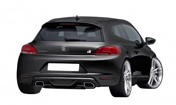Volkswagen Scirocco (2009-2014) Caractere Arka Tampon Eki - Difüzör (Plastik)