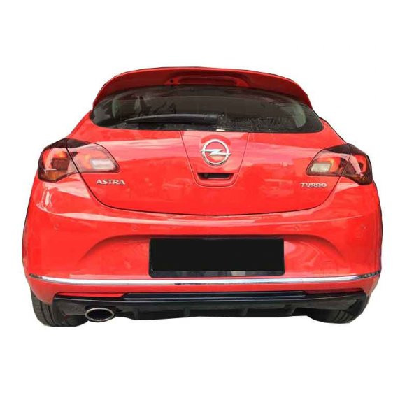 Opel Astra J HB (2013-2015) Makyajlı Arka Tampon Eki - Difüzör (Plastik) - 2