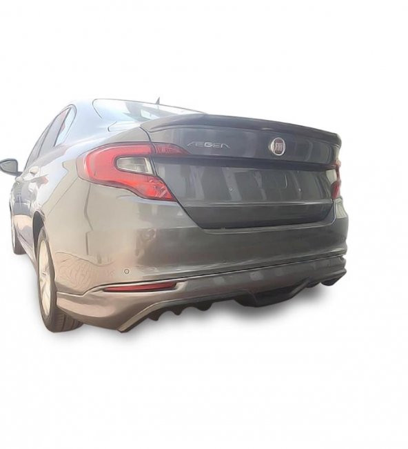 Fiat Egea Sedan (2015 - 2018) Arka Tampon Eki - Difüzör (Plastik)