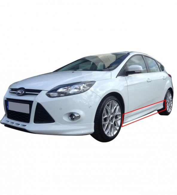 Ford Focus 3 HB - Sedan (2012 - 2015) Yan Marşpiyel Seti (Plastik)