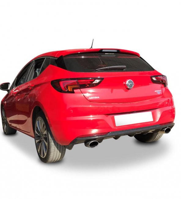 Opel Astra K 2016 Sonrası Arka Tampon Eki - Difüzör (Plastik) ürün görseli