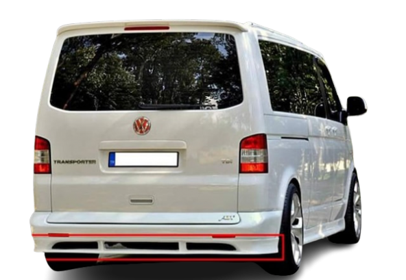 Volkwagen Transporter (2003-2016) Arka Tampon Eki (Plastik) - 2