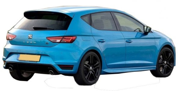 Seat Leon MK3 5F (2013-2019) Aerodinamik Yan Marşpiyel Seti (Plastik) - 3