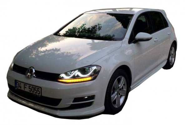 Volkswagen Golf 7 (2012-2019) Aerodinamik Yan Marşpiyel Seti (Plastik)