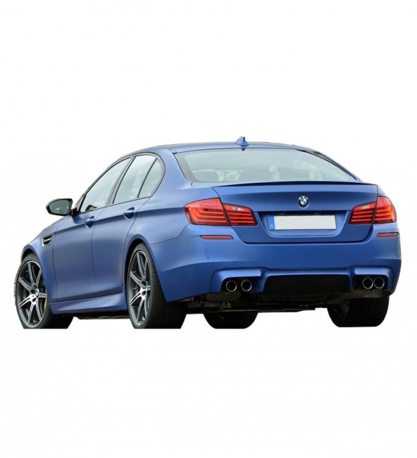 Bmw 5 Serisi F10 (2010 - 2014) M5 Arka Tampon Eki - Difüzör (Plastik)