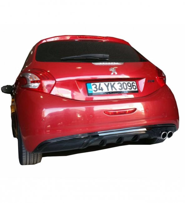 Peugeot 208 (2012-2015) Arka Tampon Eki - Difüzör (Plastik)