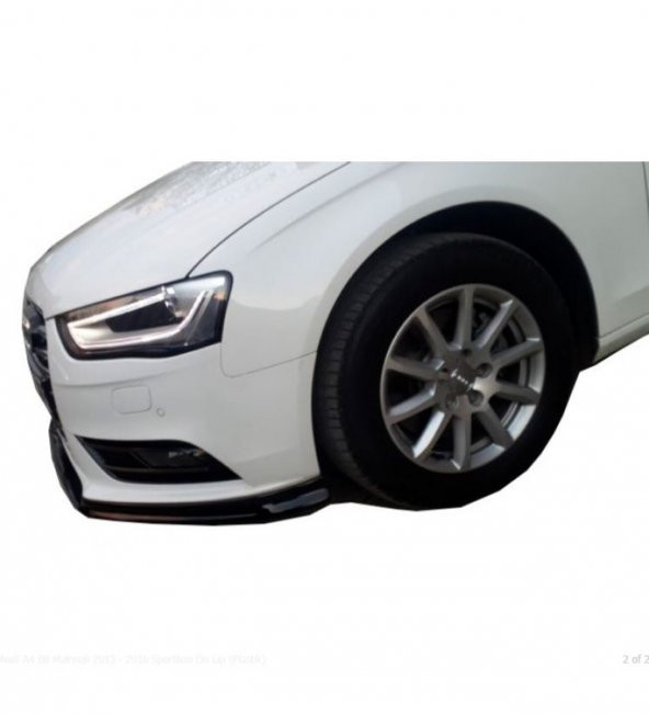 Audi A4 B8 Makyajlı 2013 - 2016 Sportline Ön Lip (Plastik) - 2