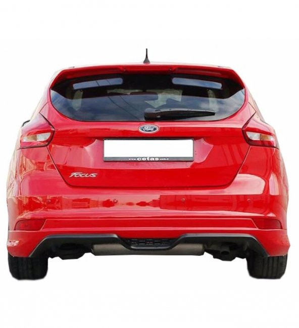 Ford Focus 3 HB Makyajlı (2015-2018) Arka Tampon Eki - Difüzör  (Plastik)