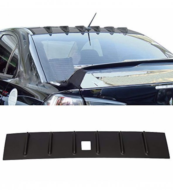 Mitsubishi Lancer 2009 Sonrası Evolution 10 Cam Üstü Spoiler (Plastik)