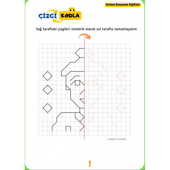 Okul Öncesi Kodlamalı Akıl ve Zeka Oyunları Kitabı - 2