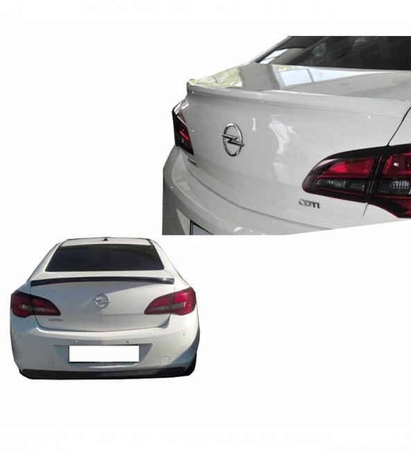 Opel Astra J Sedan 2013 Sonrası Spoiler (Plastik)