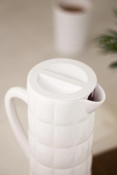 Arkilik Allegra 1,5 Lt Beyaz Sürahi (Buzdolabı Kapak Rafına Sığar) - 3