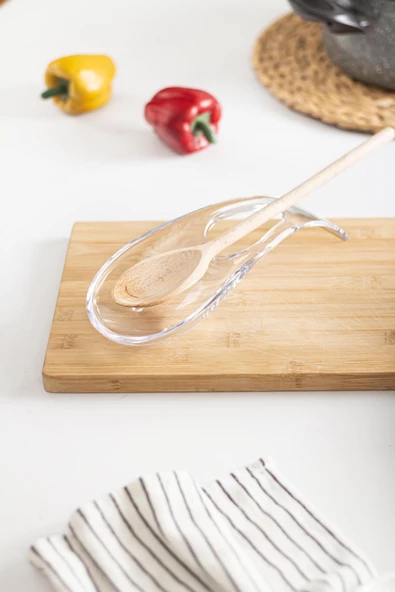 Akrilik Şeffaf Tezgah Üstü Kirli Kaşıklık & Kepçe Altlığı - 5