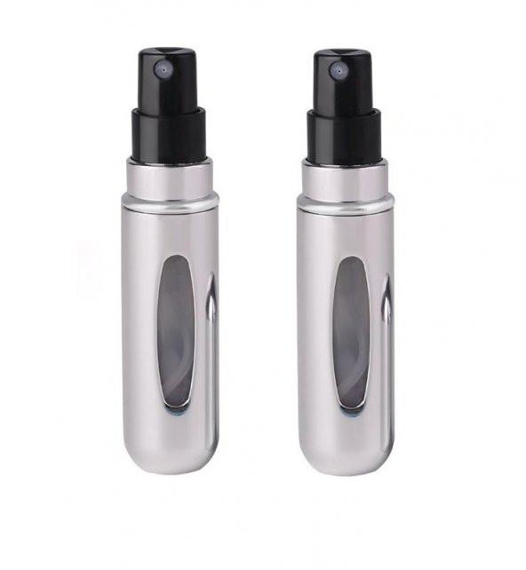 Çanta Içi Mini Doldurulabilir Seyahat Parfüm Şişesi 5 ml (2 Adet)