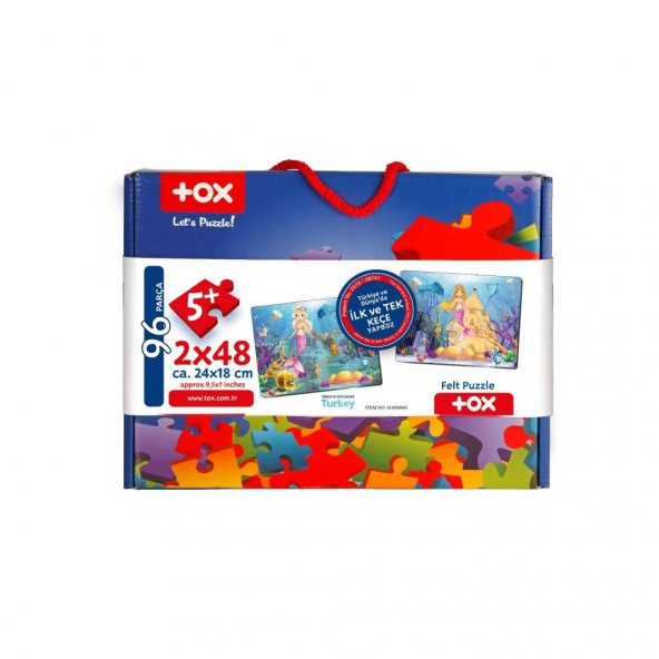 Tox Deniz Kızı 5+ Keçe Yapboz - 5 Yaş Puzzle T041 - 3
