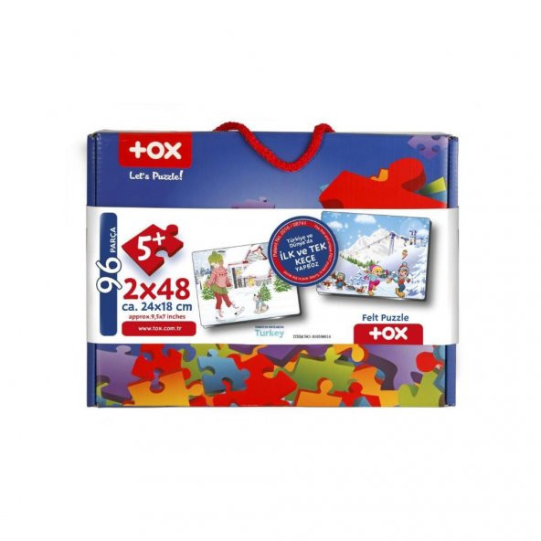 Tox Kış 5+ Keçe Yapboz - 5 Yaş Puzzle T014 - 8