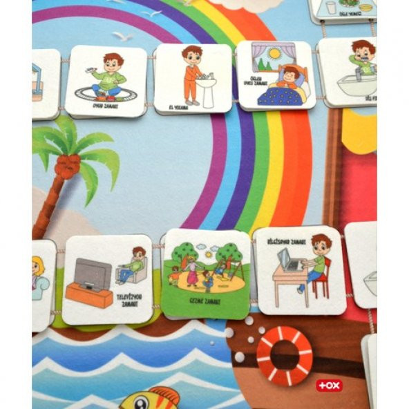 Benim Programım Keçe Cırtlı Duvar Panosu , Eğitici Oyuncak - 2