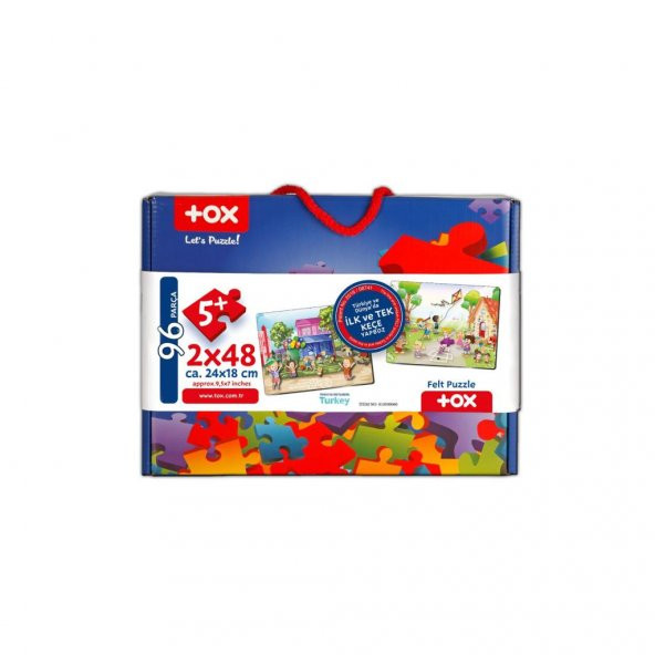 Tox Oyun Parkı 5+ Keçe Yapboz - 5 Yaş Puzzle T040 - 3