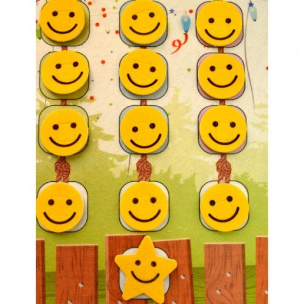 Sorumluluk Çizelgem Keçe Cırtlı Duvar Panosu , Eğitici Oyuncak - 4