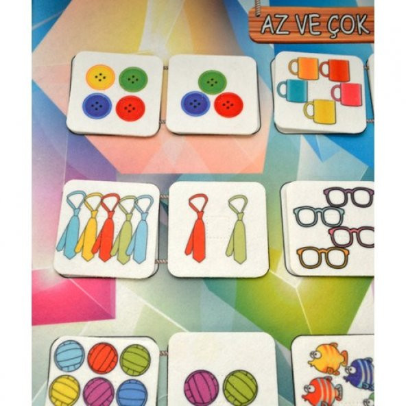 Az ve Çok Oyunu Keçe Cırtlı Duvar Panosu , Eğitici Oyuncak - 4