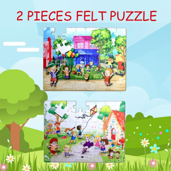 Tox Oyun Parkı 5+ Keçe Yapboz - 5 Yaş Puzzle T040 - 7