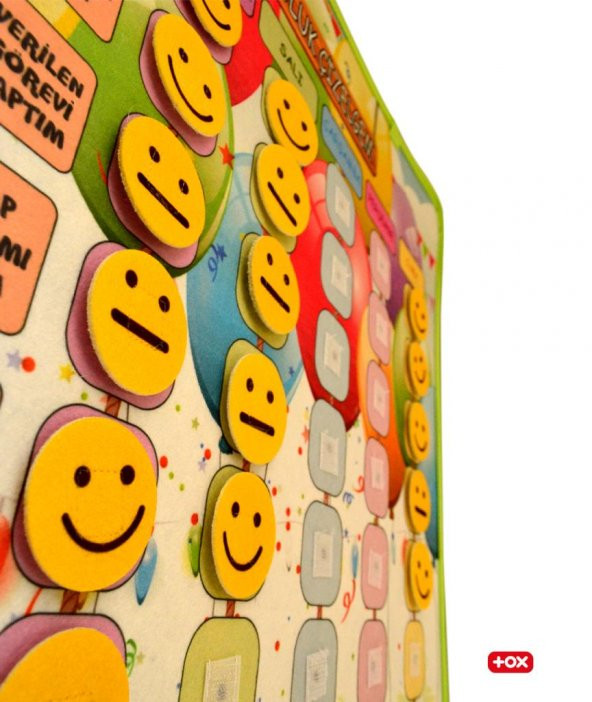 Sorumluluk Çizelgem Keçe Cırtlı Duvar Panosu , Eğitici Oyuncak - 10